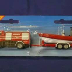 Siku Unimog Fire Engine With Trailer & Boat