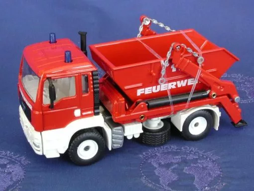 Siku MAN Fire Skip Dump -Siku Shop 0002959 man fire skip dump siku SIK2103