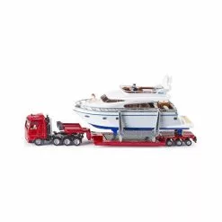 Siku Heavy Haulage Transporter With Yacht 1:87 Scale Model