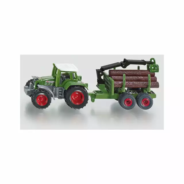 Siku Tractor With Forestry Trailer 1 Siku Tractor With Forestry Trailer