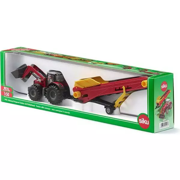 Siku Massey Ferguson Tractor With Conveyer 1996 1:50 2 Siku Massey Ferguson Tractor With Conveyer 1996 1:50 - Image 2